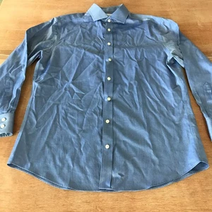 Charles Tyrwhitt Slim Fit Non Iron Dress Shirt Men 16.5/33 Blue Button Up - Picture 1 of 13