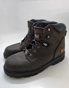 Timberland Pro Soft Toe 24/7 Pit Boss Work Brown Leather 33034 Boots Men's 13M - Picture 1 of 8