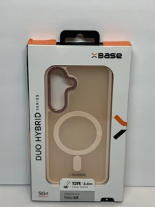 Funda protectora reforzada xBase DuoHybrid MagSafe para Samsung Galaxy S24, ROSA - Imagen 1 de 7