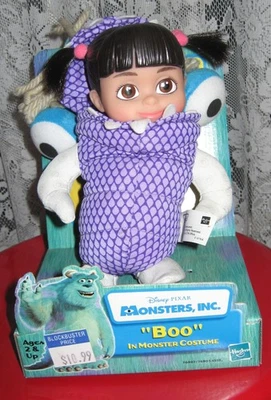 RARO 2001 MONSTERS INC. PIXAR/DISNEY BOO IN MONSTER DISFRAZ MUÑECA NUEVO EN CAJA Foto 1 de 4