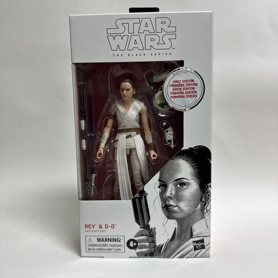 Hasbro Star Wars The Black Series 6" #91 Rey & D-0 - Primera Edición Precintada Foto 1 de 2