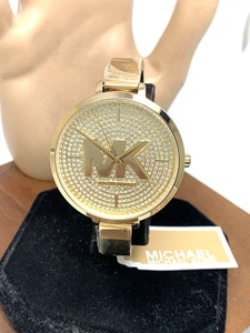 Reloj para mujer Michael Kors MK4469 brazalete con gemas cuarzo dorado acero inoxidable 38 mm - Imagen 1 de 12