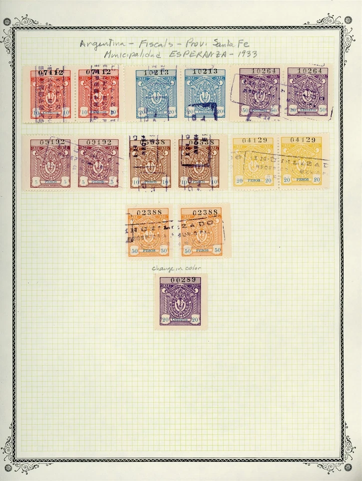 ARGENTINA Specialized REVENUE Selections on Album Page Lot #276 - SEE SCAN - $$ - image 1 of 1