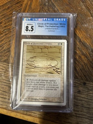 Magic The Gathering 1993 Circle of Protection White Unlimited Edition CGC 8.5 - Image 1 of 3