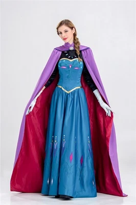 Disfraz Cosplay Mujer Princesa Anna Vestido Frozen Blancanieves Vestido Capa Larga *? Foto 1 de 4