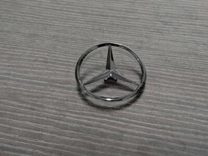 Black OEM size REAR TRUNK STAR LOGO Emblem For C200 C300 c63s W205 Sedan - Picture 1 of 3