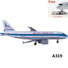 (Bardzo rzadkie) 1:400 AeroClassic BBX41606 US Airways A319 N744P Piemont + ciągnik