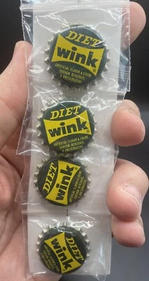 TAPAS DE BOTELLAS DE REFRESCO DIET WINK - LOTE DE CUATRO TAPAS DE BOTELLAS Foto 1 de 4