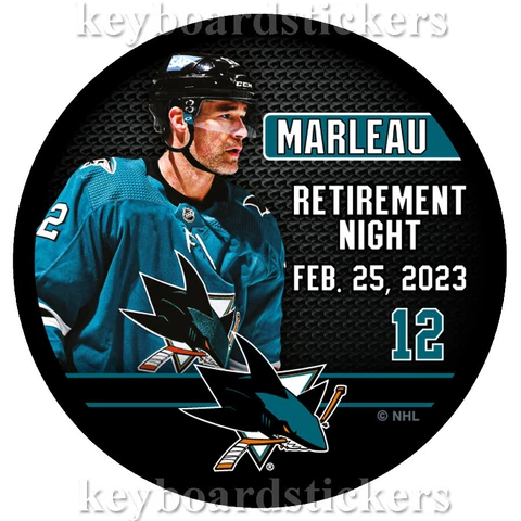 Patrick Marleau #12 San Jose Sharks Retirement Night  Hockey Puck Feb. 25, 2023 Cover