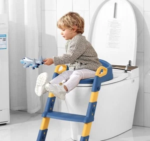 Children's Toilet Folding Rack Step Stool Boy and Girl Baby Toilet - Picture 1 of 4