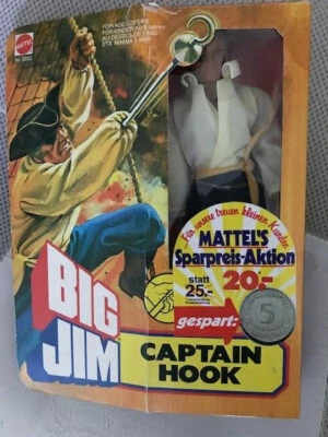 MIB MOC MISB NEW BIG JIM  MATTEL CAPTAIN HOOK PIRATES GERMANY # 2262 - Image 1 of 4