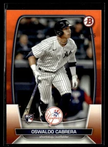 2023 Bowman Orange Oswaldo Cabrera Rookie /25 New York Yankees #32 - Picture 1 of 2