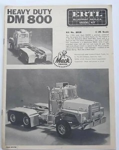  Ertl Blueprint Replica Model Kit 8018 Mack Heavy Duty DM 800 INSTRUCTIONS ONLY  - Picture 1 of 8