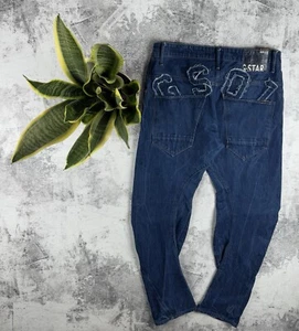 G-StarRaw Loose Tapered Big Logo Denim GS01 Embro Jeans Pants Trousers Bottoms - Picture 1 of 19