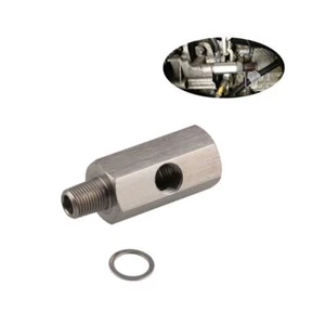 Adattatore Sensore Pressione Olio 1/8" T Pezzo Alimentazione Turbo Manometro Linea Alimentazione Trasmettitore - Foto 1 di 5