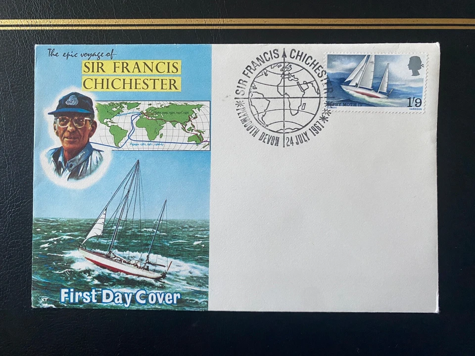 1967 Gypsy Moth IV Francis Chichester K.Tovey FDC w/ Plymouth SHS, Clean & VGC - Image 1 of 3