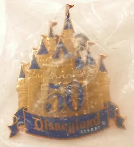 Disney Cast Exclusive 50th Anniversary Gold Castle Pin in Sealed Baggy - Picture 1 of 2