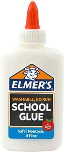 Elmer's Washable NO RUN Liquid School Glue 4 Oz Bottle - Picture 1 of 3
