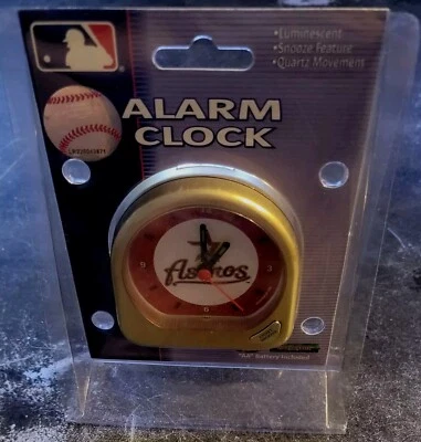 Houston Astros Alarm Clock Quartz Movement Texas MLB Baseball Win Craft Sports  - Image 1 of 4
