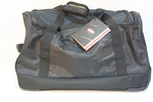 Olympia Black Sports Carry-On Rolling Duffel Bag with Retractable Handle NWT - Picture 1 of 7