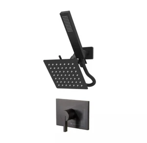 SOOOHOT Schwarz Duschkopf und Griff Set, Duscharmatur Set Dual Duschköpfe... - Bild 1 von 21