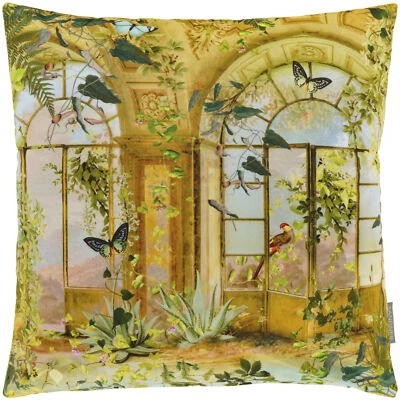 Kissenhülle 50x50 Kissenbezug SAMT Dekokissen Kissen SANDNER Orangerie Sommer - Bild 1 von 3