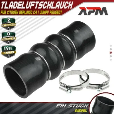 Ladeluftschlauch Turboschlauch für Citroën Berlingo C4 I Jumpy Peugeot 307 308 - Bild 1 von 4