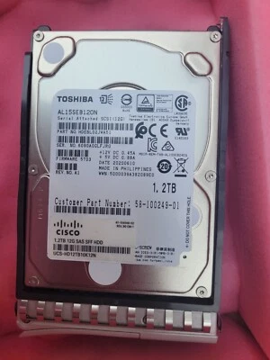 CISCO Toshiba AL14SEB120N 1.2 TB 196 MiB/s 10,500 Rpm SAS 2.5 inch HDD - Image 1 of 4