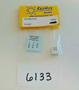 KenRay Models PD057 N Scale Ice Machine w/ Decals 1/pkg Model Train #6133 - Imagen 1 de 3