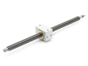 Trapezgewindespindel TR 16x8P4 rechts einbaufertig 1042mm + Trapezgewindemutter - Bild 1 von 1