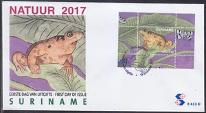 Surinam - Suriname Issue FDC 2017 (413D) Nature - Frog - Picture 1 of 1