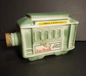 Vintage 1968 Jim Beam Bourbon Decanter San Francisco Trolley Cable Street Car - Picture 1 of 10