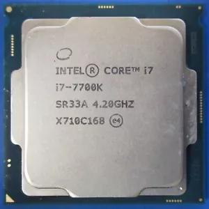 SR33A : Intel Core i7-7700K 4.2GHZ : 4 Core : LGA1151 : Desktop CPU - Picture 1 of 2