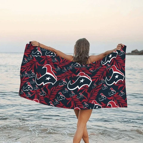 Houston Texans Fans Travel Towel Beach Holiday Quick Dry Towel 31.5"x63" Cover