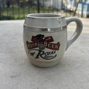 ROYAL BEER STONEWARE BEER MUGS RARE - Picture 1 of 11