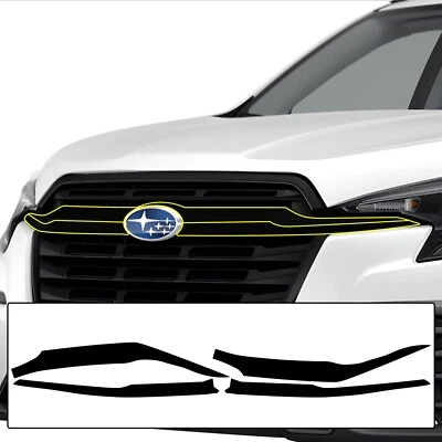 Fits Subaru Ascent 2023-2024 Outer Grille Chrome Delete Decal Blackout Vinyl - Image 1 of 4