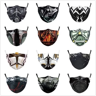 Adult Unisex Adjustable Dark Lord Darth Vader Mouth Masks Protective 3D Facemaks - Image 1 of 4