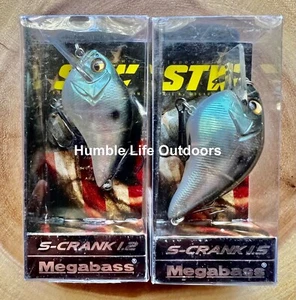 Megabass (Lot Of 2) S-Crank 1.2 & 1.5 Square-bills, Bass, Free Shipping! NWT! - Picture 1 of 12