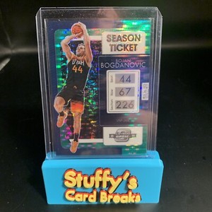 2021-22 Contenders Optic Bojan Bogdanovic Green Pulsar Prizm Season Ticket 20/25