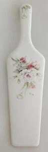 Andrea by Sadek Japan Porcelain Pie Cake Server Floral Design 10" NOS - Picture 1 of 7