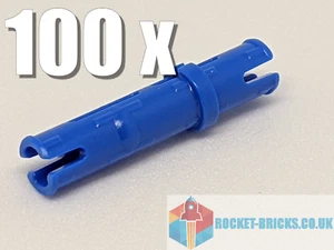 ⭐️️100 x NEW LEGO TECHNIC 6558 PIN 3L WITH FRICTION RIDGES - BLUE - 4514553⭐️ - Picture 1 of 1