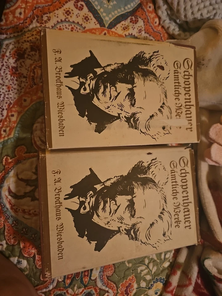 Arthur Schopenhauer 1891 Sammtliche Werke Volume 2 And 3 Antique Books - Image 1 of 4