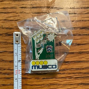 Vintage  2007 Musco LLWS Official Collector's Enamel Pin W/Back Clasp 1.5” X 1” - Picture 1 of 3
