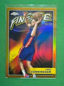 2023-24 Topps Finesse Refractor Gold Parallel #'d 50/50 #F-6 Cade Cunningham /50 - Picture 1 of 2