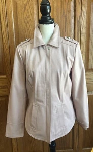 BRADLEY BAYOU Light Pink 100% GENUINE LEATHER Jacket - Size Small NWOT - Picture 1 of 14