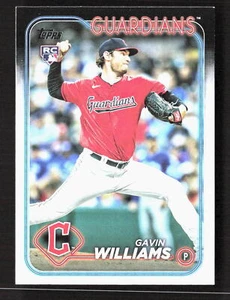 Gavin Williams 2024 Topps #242 Cleveland Guardians - Foto 1 di 2