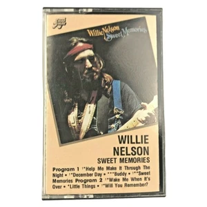 WILLIE NELSON CASSETTE SWEET MEMORIES Help Me Make It Through The Night 1987 80s - Picture 1 of 4