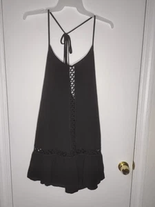Kohl's Freshwater Spaghetti Strap Black Sundress With Cutouts Size 1X NWT - Picture 1 of 9