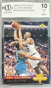 1992-93 Upper Deck "Shaquille O'Neal" #34. BCCG 10 come nuovo o migliore! - Foto 1 di 2