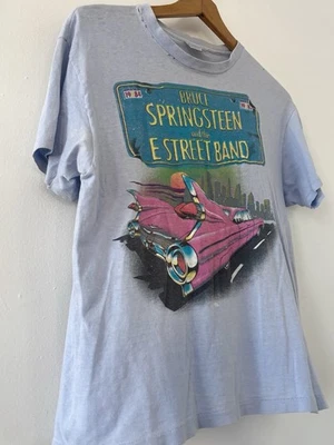 Camisa De Colección Bruce Springsteen E Street Band Para Hombres L 1984 Delgada De Papel Envejecida Foto 1 de 4